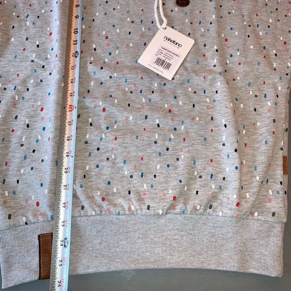 Women’s Naketano sprinkles grey sweatshirt - Picture 6 of 6